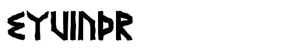 Eyvindr font preview